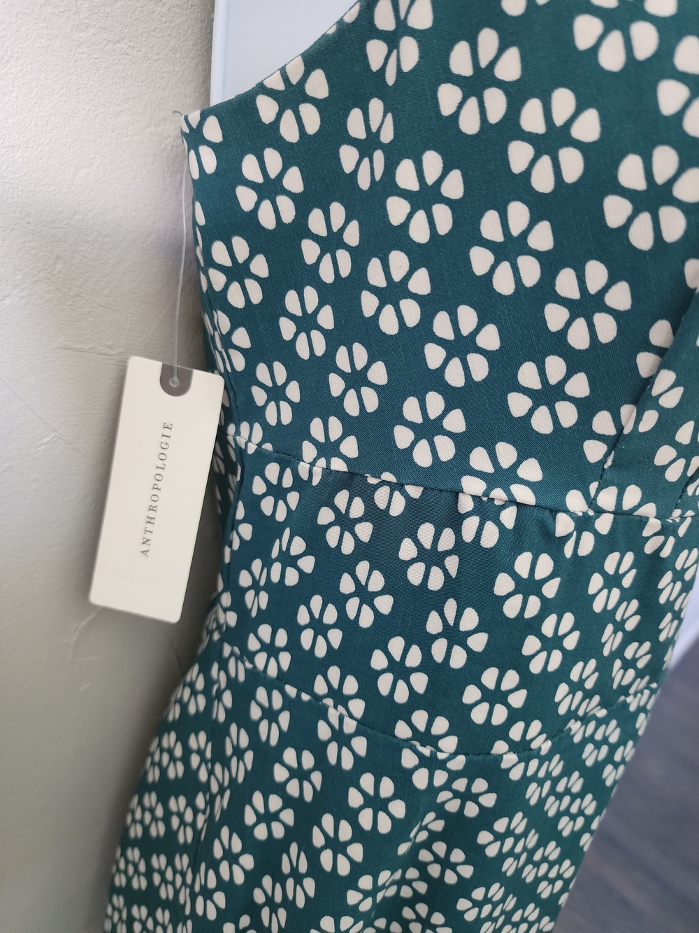 Anthropologie Blythe Square-Neck Tiered Dress Size Small NWT - Picture 4 of 9